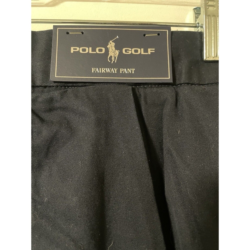 Polo Ralph Lauren Golf 40 X 34 Pants Fairway Fit Pleated Chino Blue NWT - Picture 4 of 11